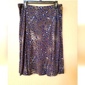Tory Burch Leopard Print Skirt Size M